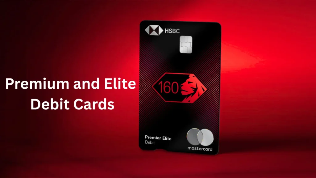 HSBC Premier Elite black debit card with Mastercard logo for premium banking customers