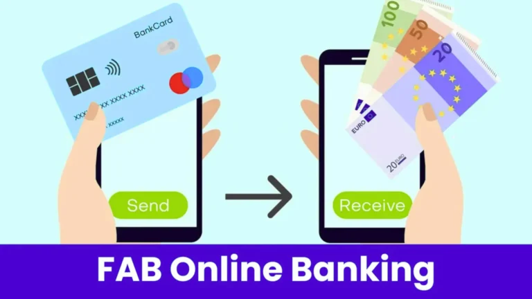 FAB Online Banking money transfer using mobile app in UAE